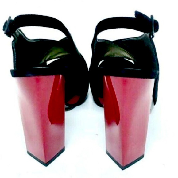 Vintage DVF Marlene Platform Red Heels - Picture 2 of 10